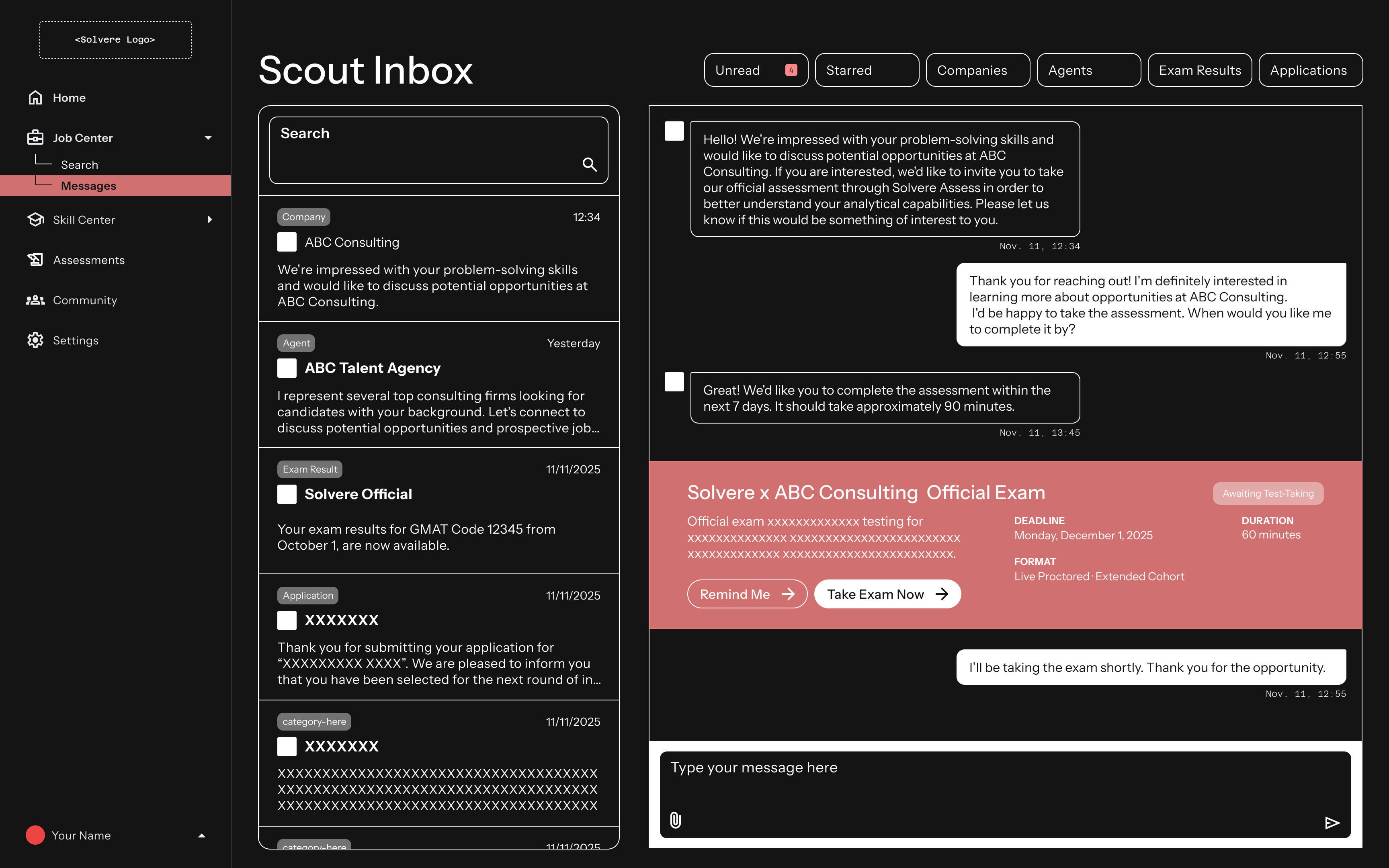 Scout Inbox - 企業からのスカウトメッセージ